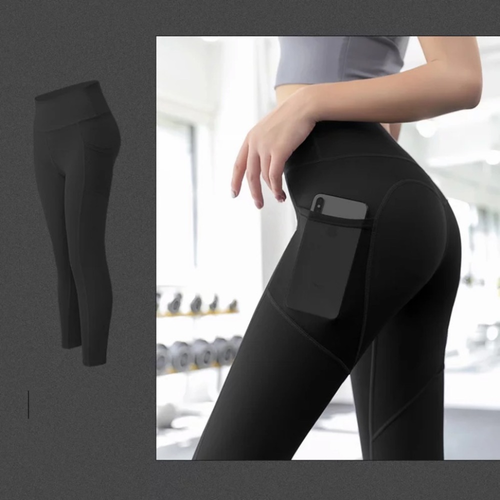 WOMENS HIGH WAISTED YOGA FITNESS LEGGINGS